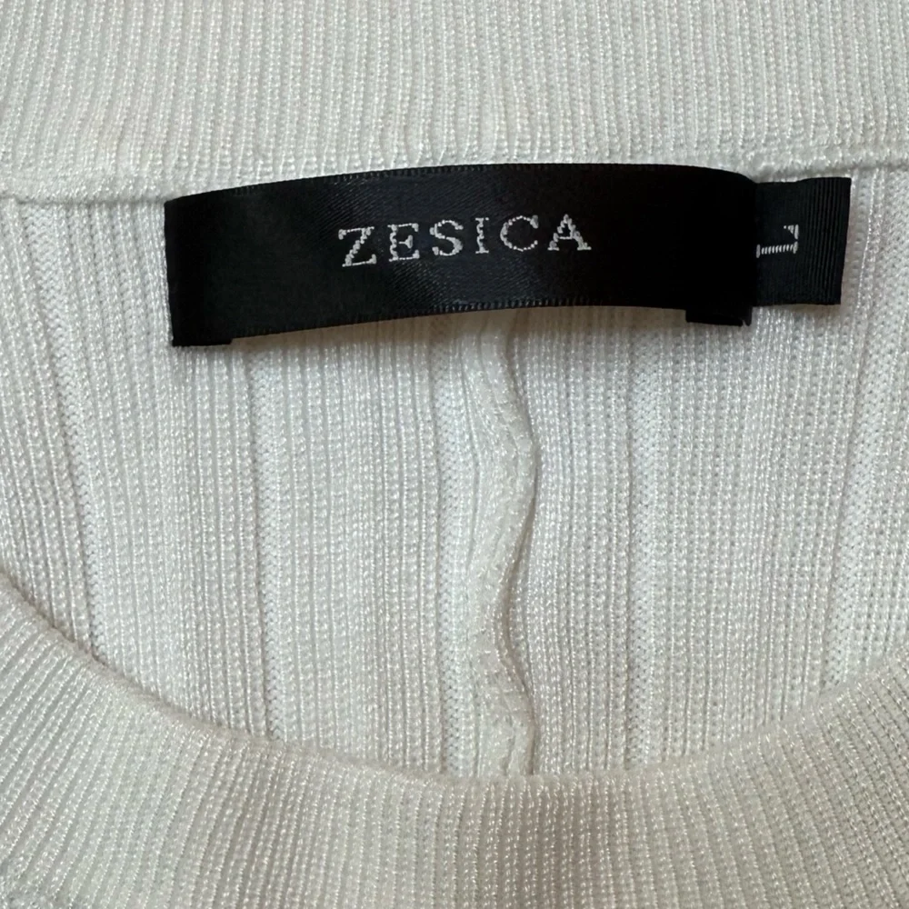 Zesica Sleeveless Crew Neck Pleated Stretchy Sweater Nautical Stripes Dress Sz L - Picture 5 of 8